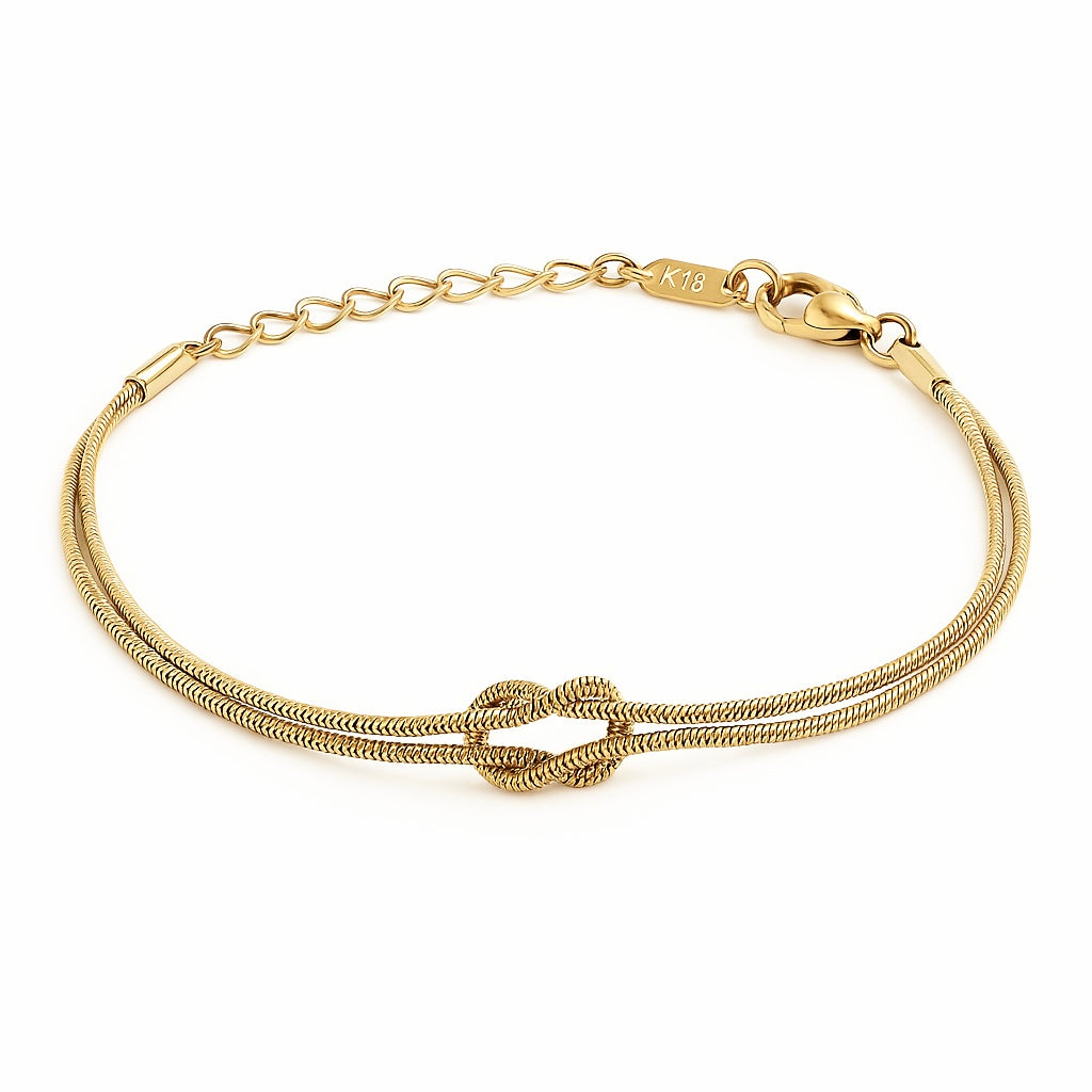 Début Doré Narukvica "Knot"