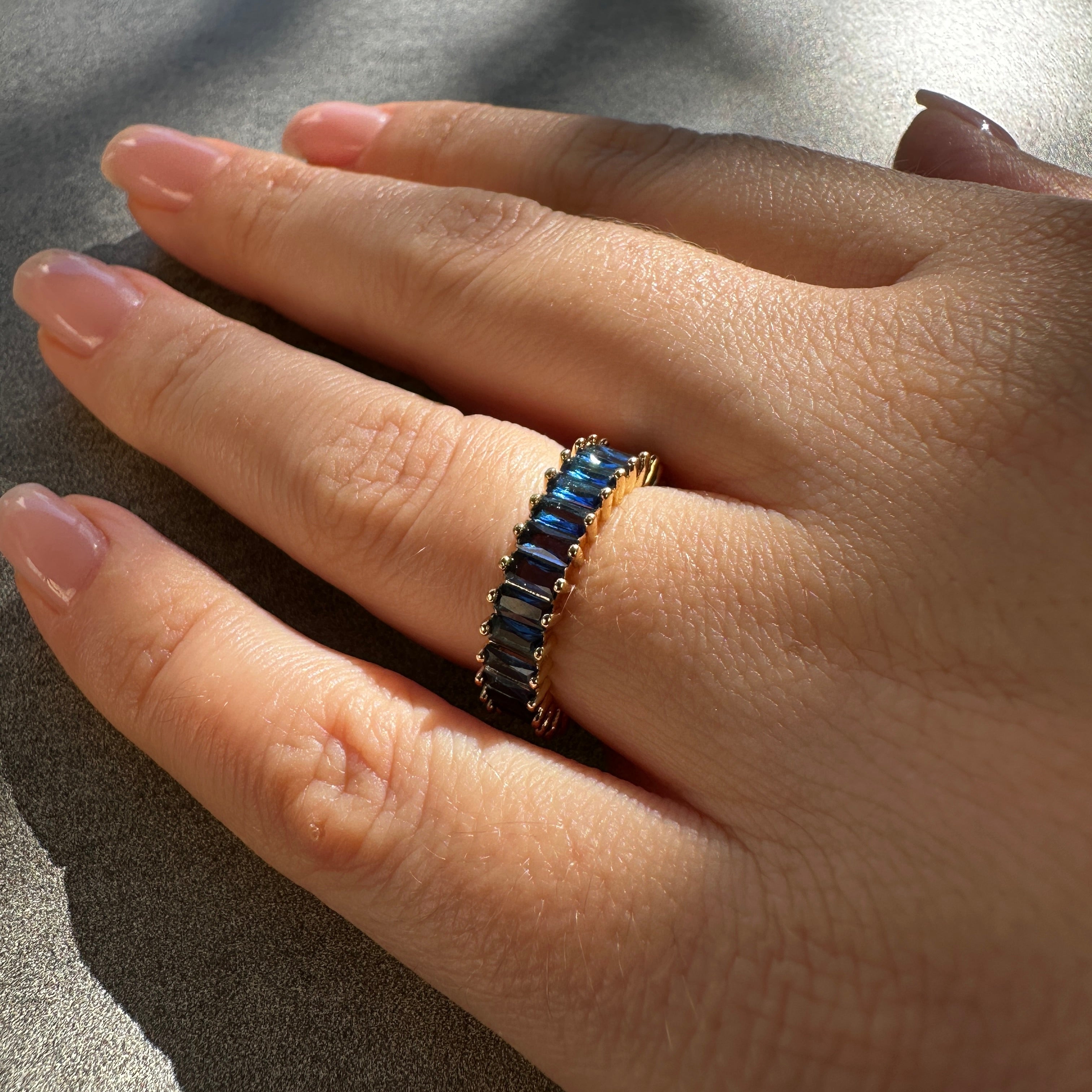 Début Doré Prsten "Azura"