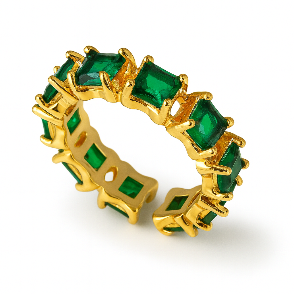 Début Doré Prsten "Esmeria"