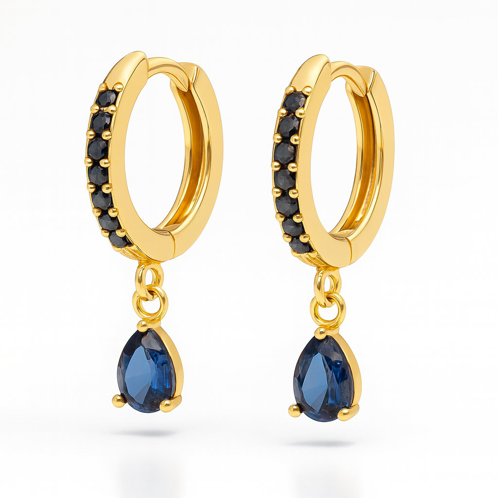 Début Doré Naušnice "Noctura"