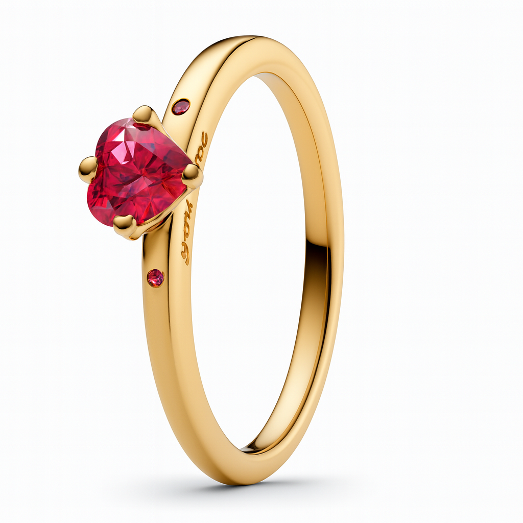 Début Doré Prsten "Rubira"